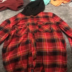 Vans hooded flannel boys XL in excellent condition. Worn once
